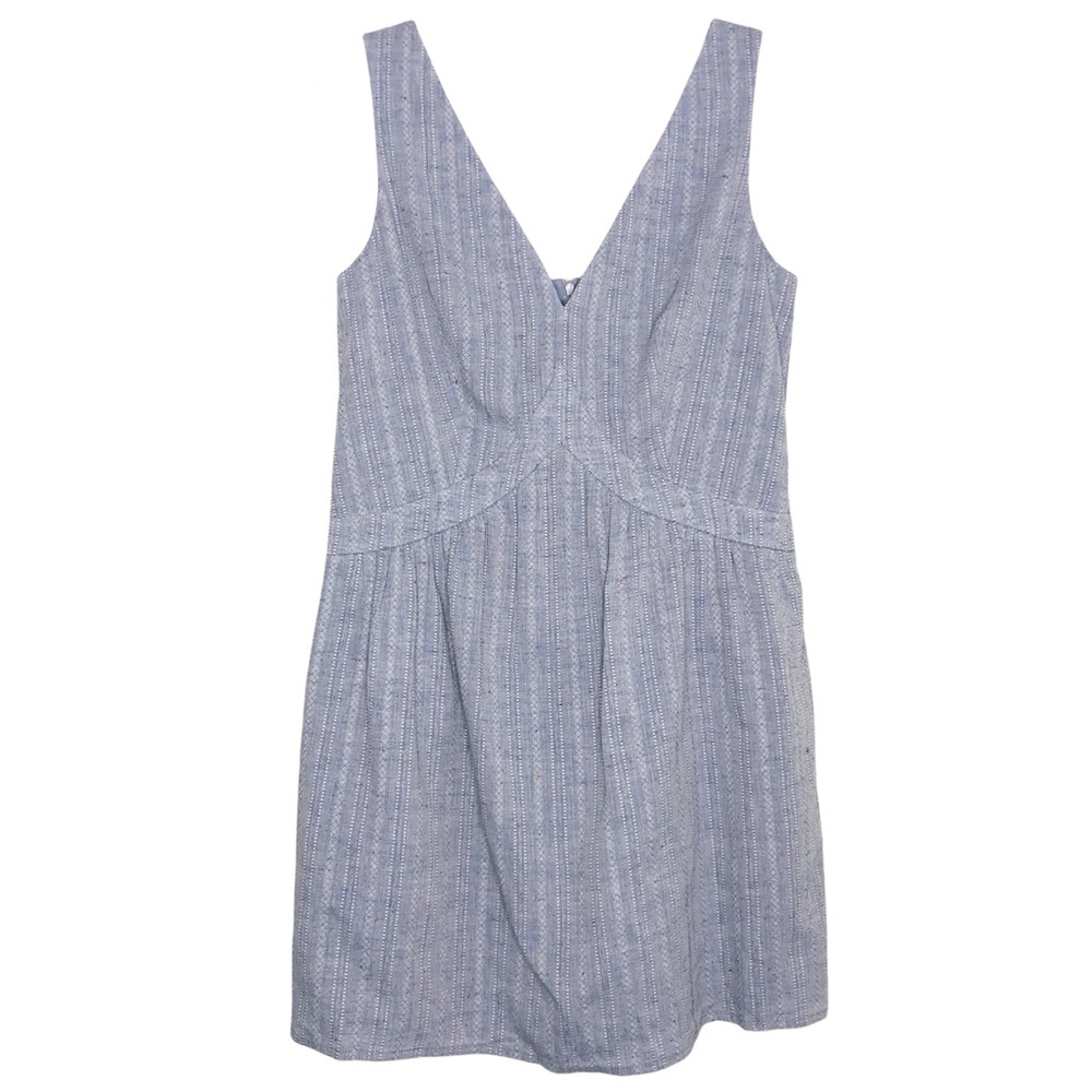 Color Block Blue Stripe Sleeveless V-Neck Mini Dress Women’s Size Small NWT - Picture 15 of 15
